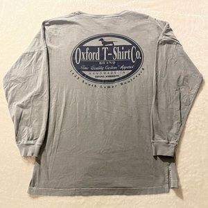 Oxford T-Shirt Co. Long Sleeve Comfort Colors T-Shirt w/ front and back graphic.